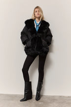 Doudoune fourrure synthétique