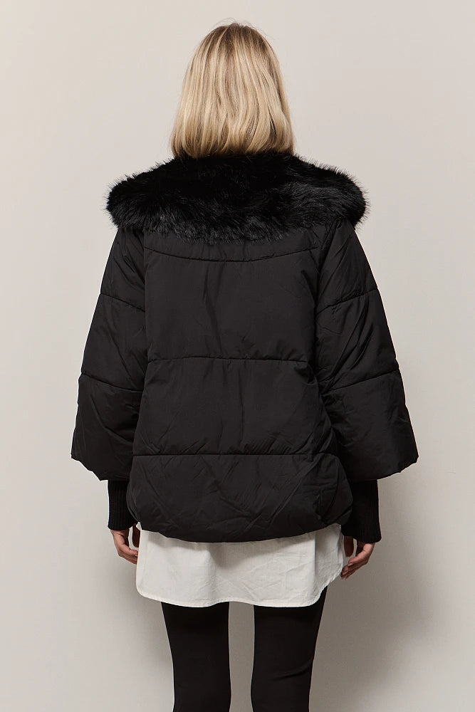 Doudoune fourrure synthétique