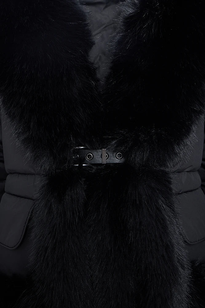 Doudoune fourrure synthétique