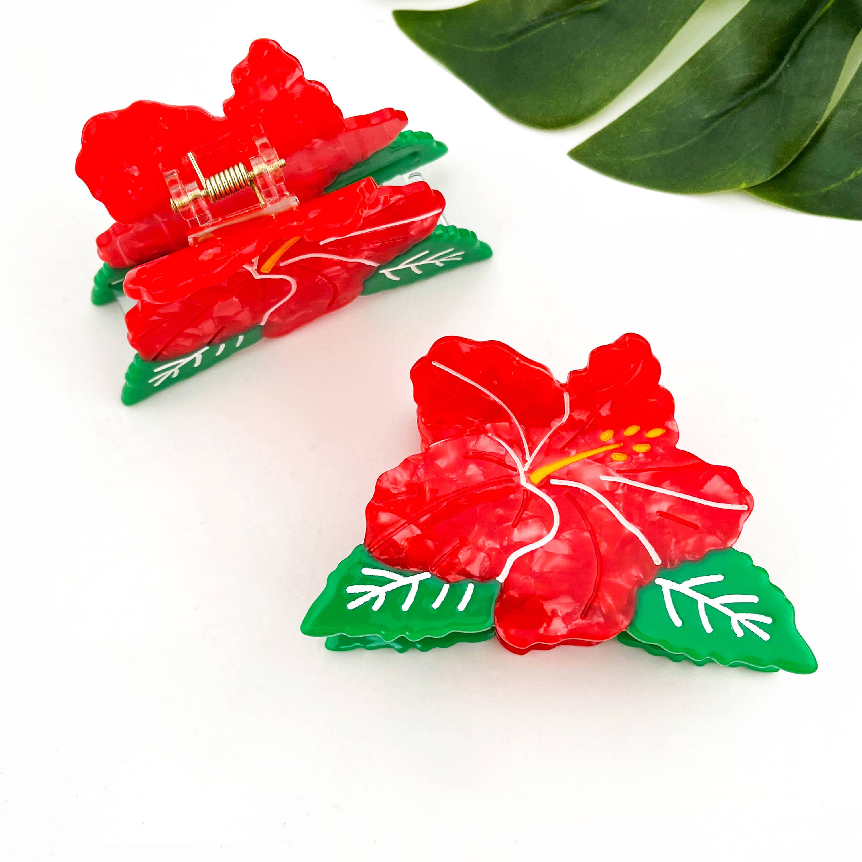 Pince à cheveux fleur d'hibiscus