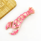 Barette à cheveux Homard rose