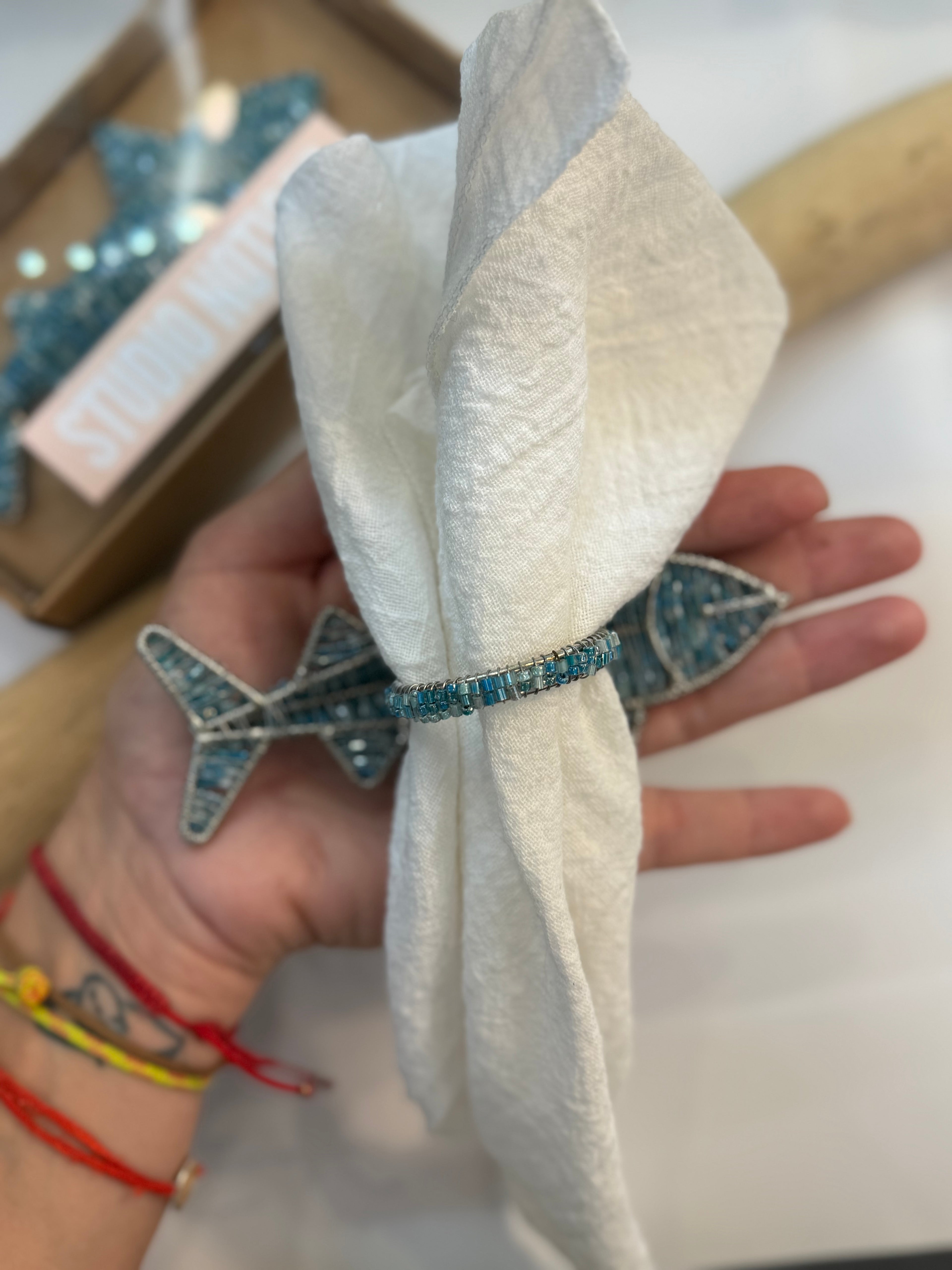 Rond de serviette Requin