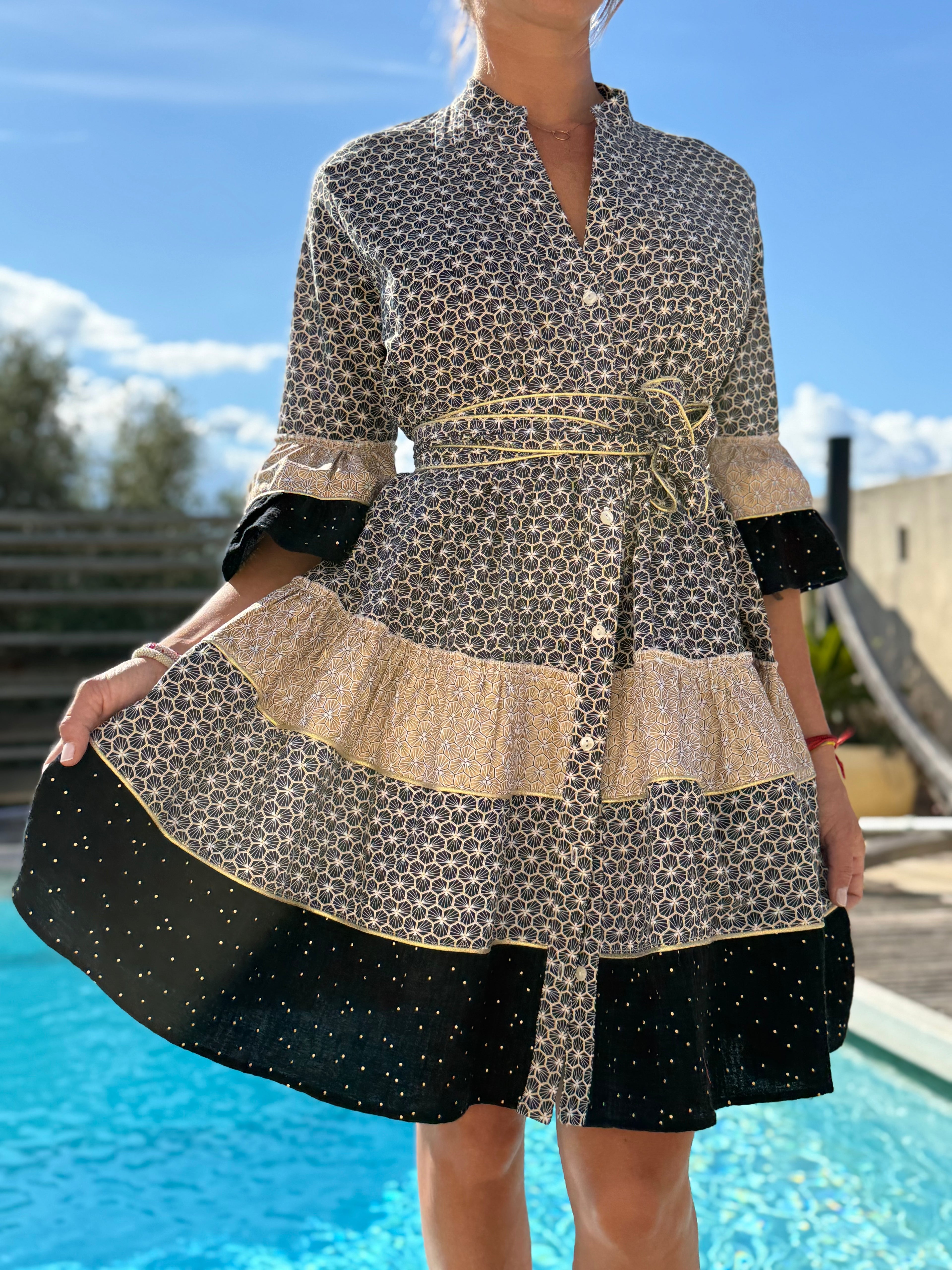 Robe Brocard mi-longue