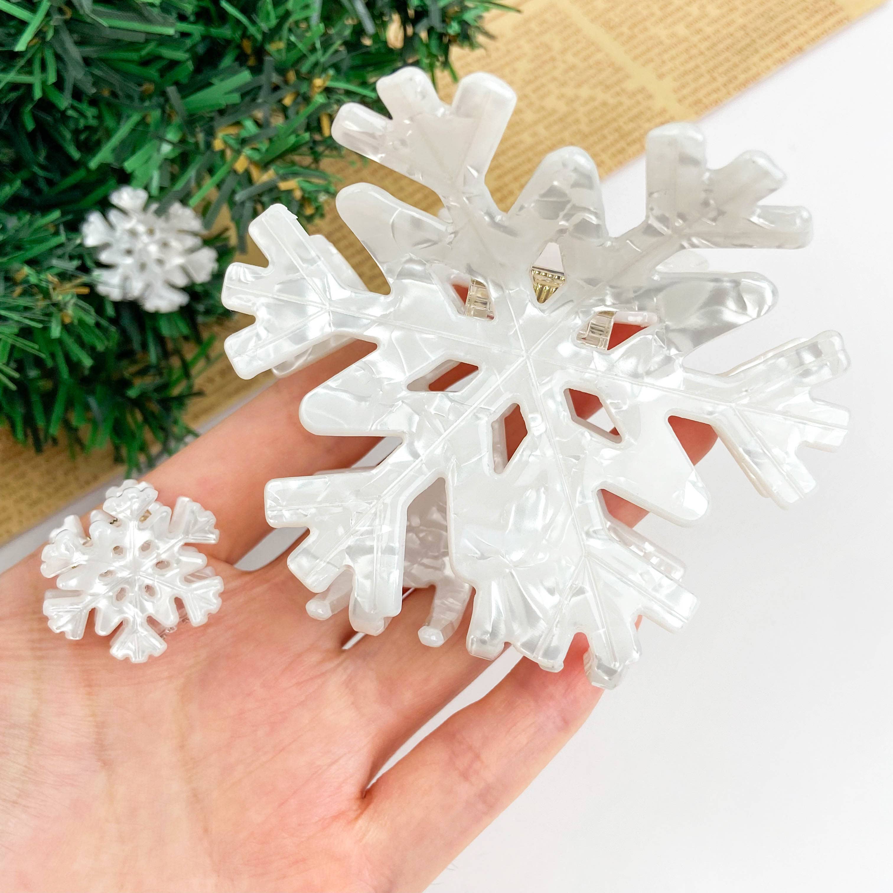 Pince à cheveux Flocon de neige