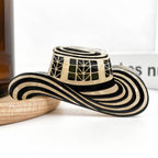 Pince à cheveux chapeau cowboy retro