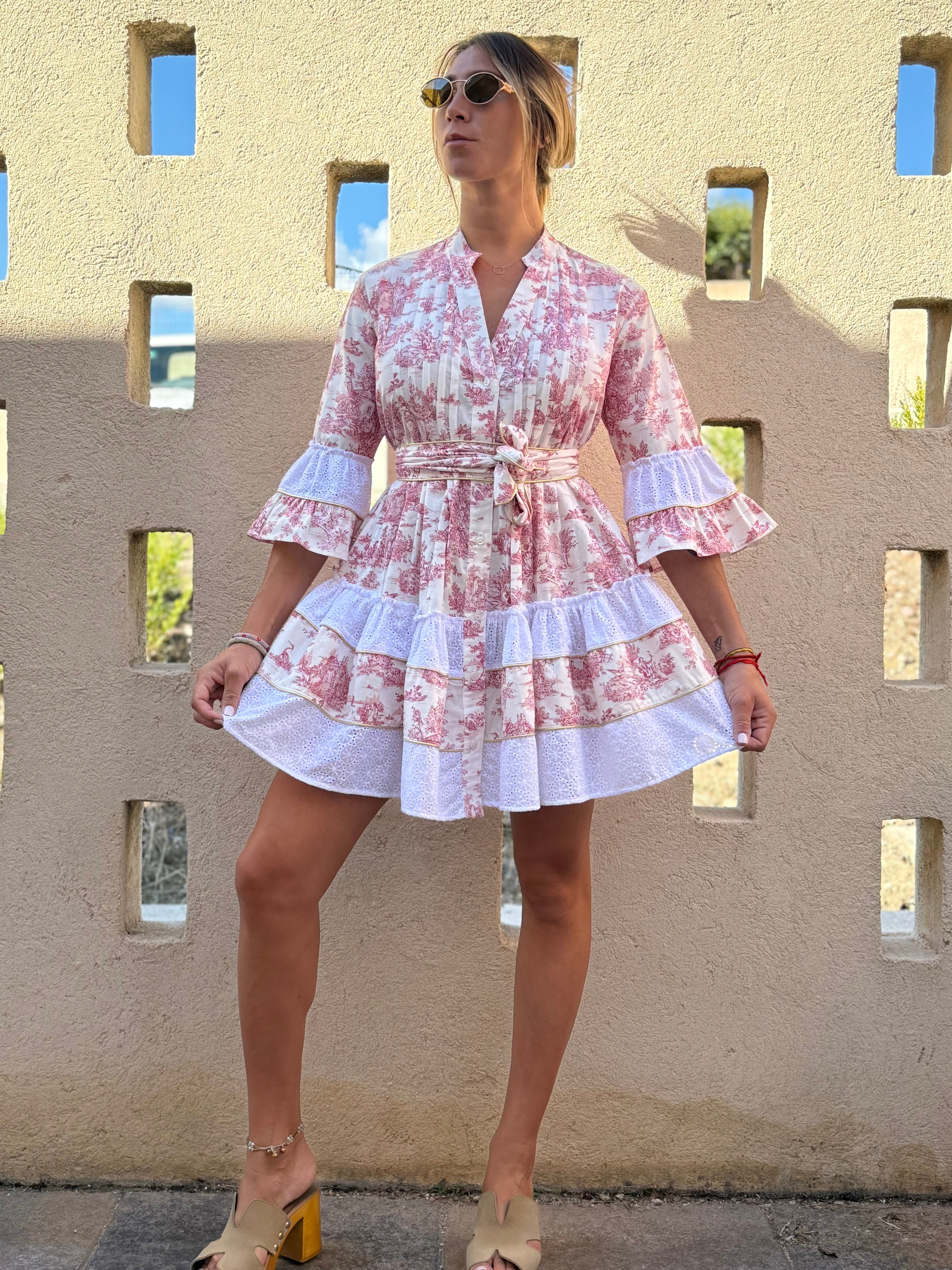 Robe courte TDJ rouge