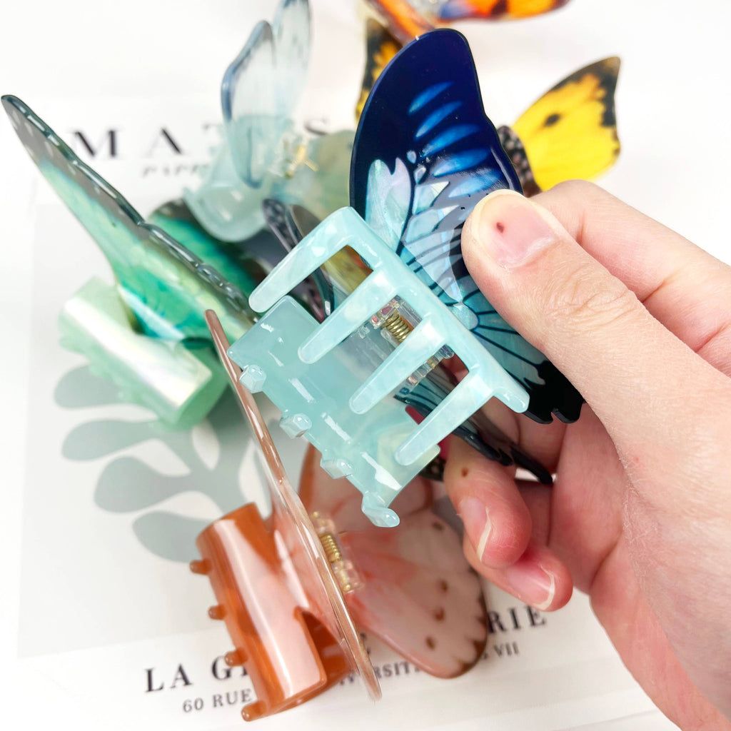 Pince à cheveux grand papillon