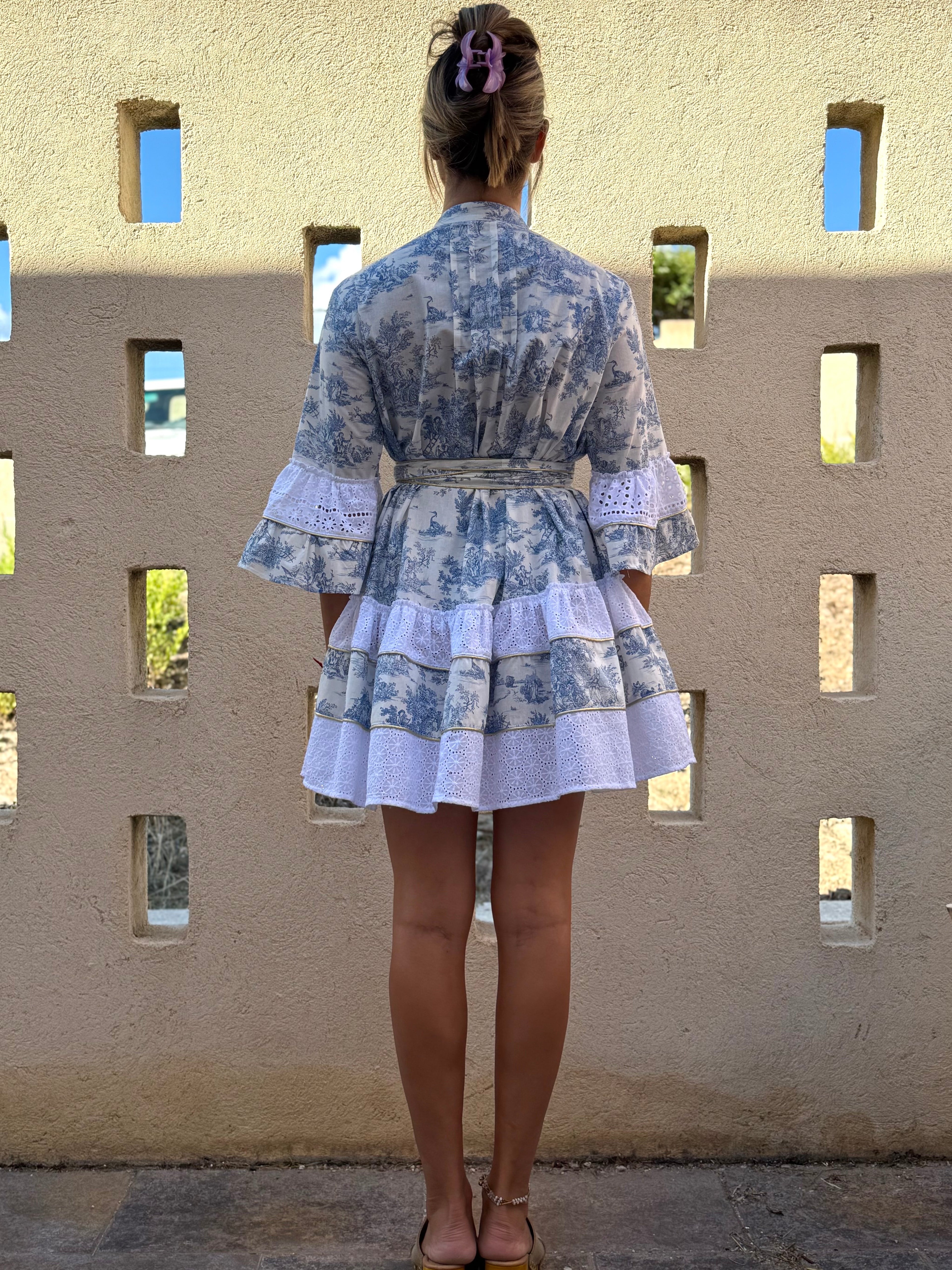 Robe courte TDJ bleue