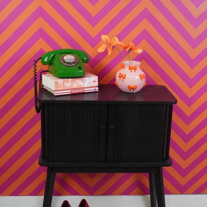 Vase à fleurs - Ruban bis