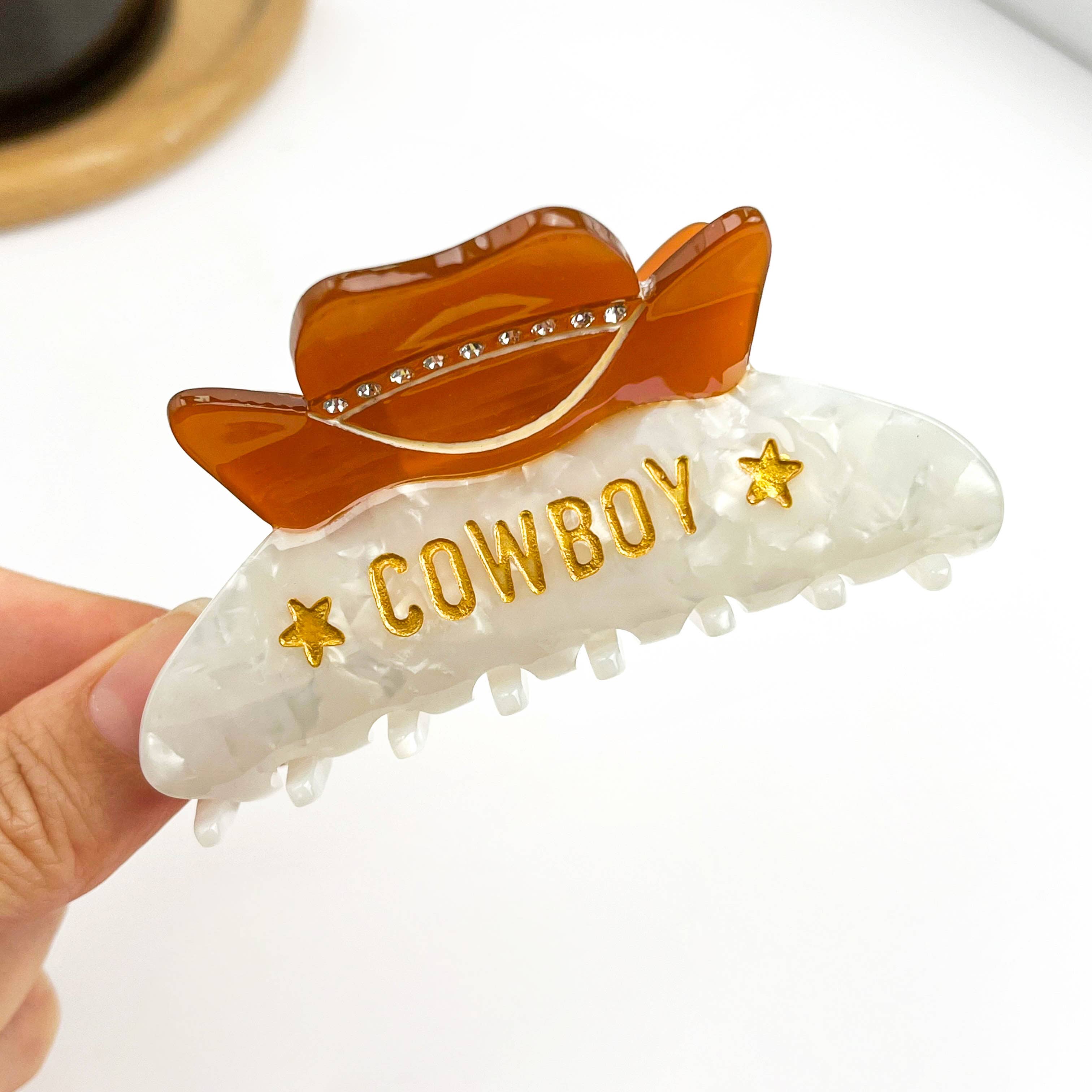 Pince à cheveux Chapeau de cow-boy