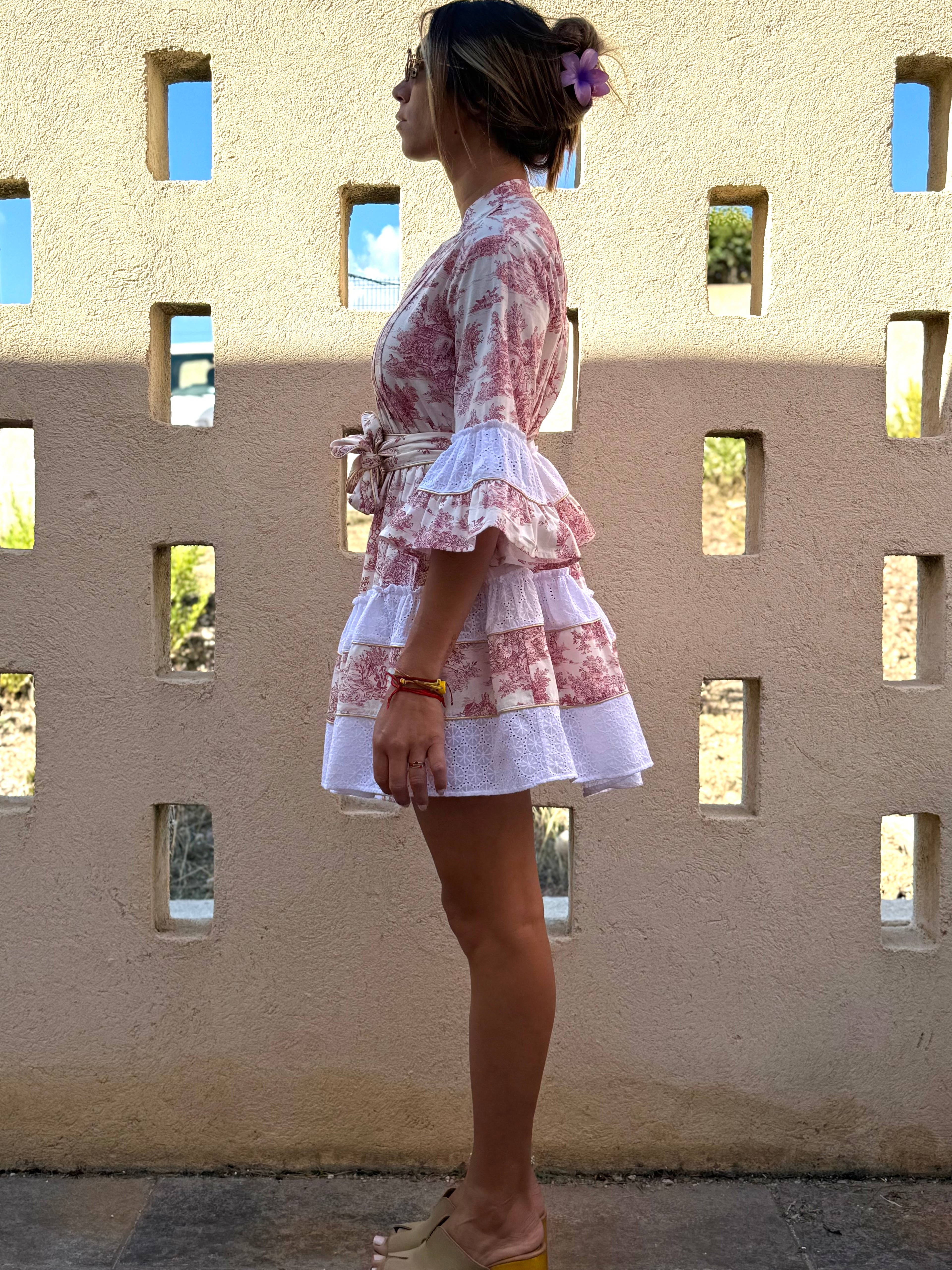 Robe courte TDJ rouge