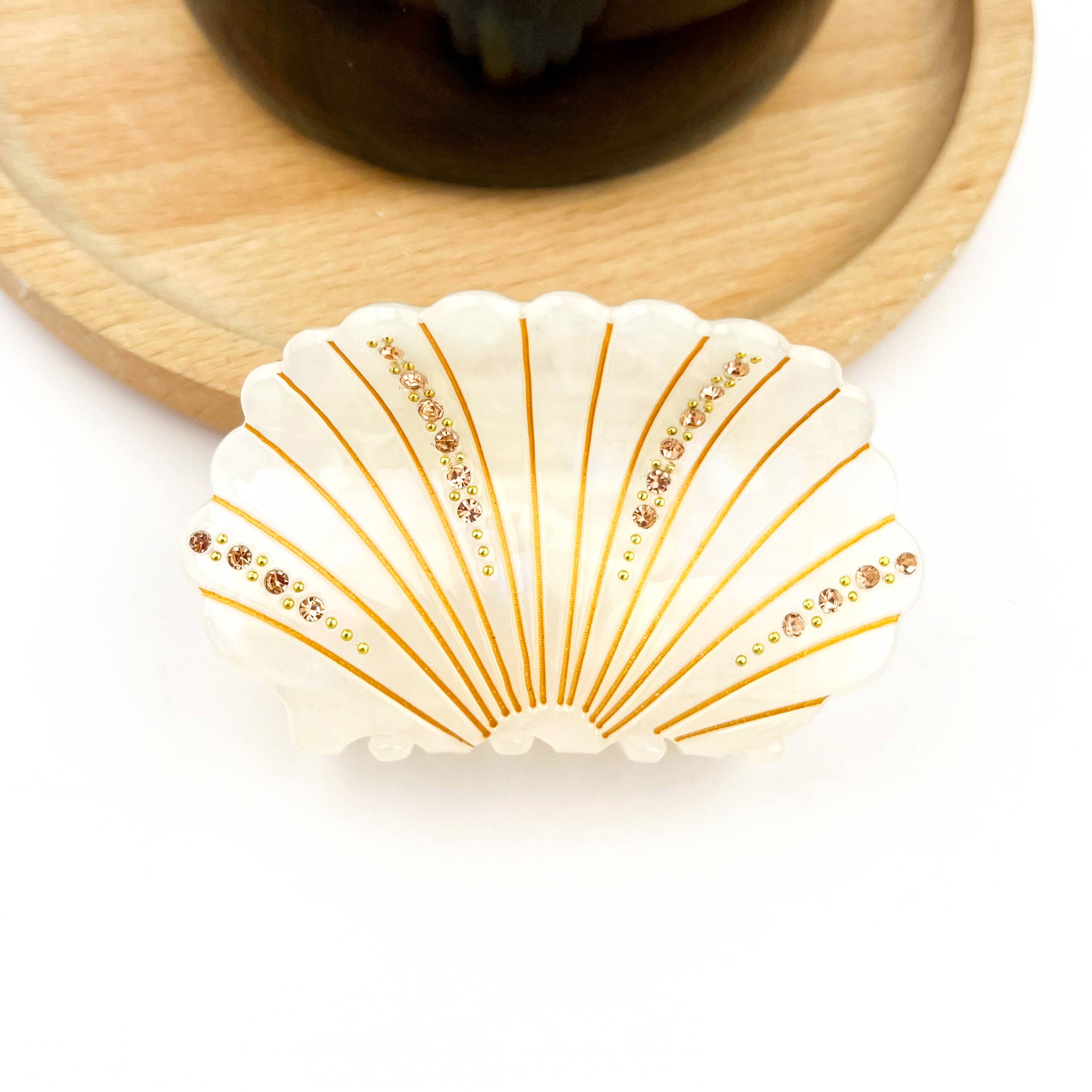 Pince à cheveux coquillage