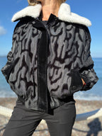 Veste à Col Fourrure – Nocturne Edge