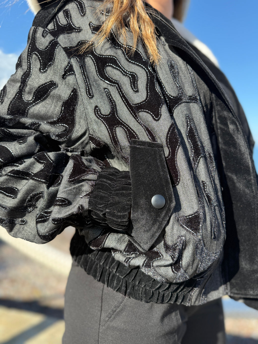 Veste à Col Fourrure – Nocturne Edge