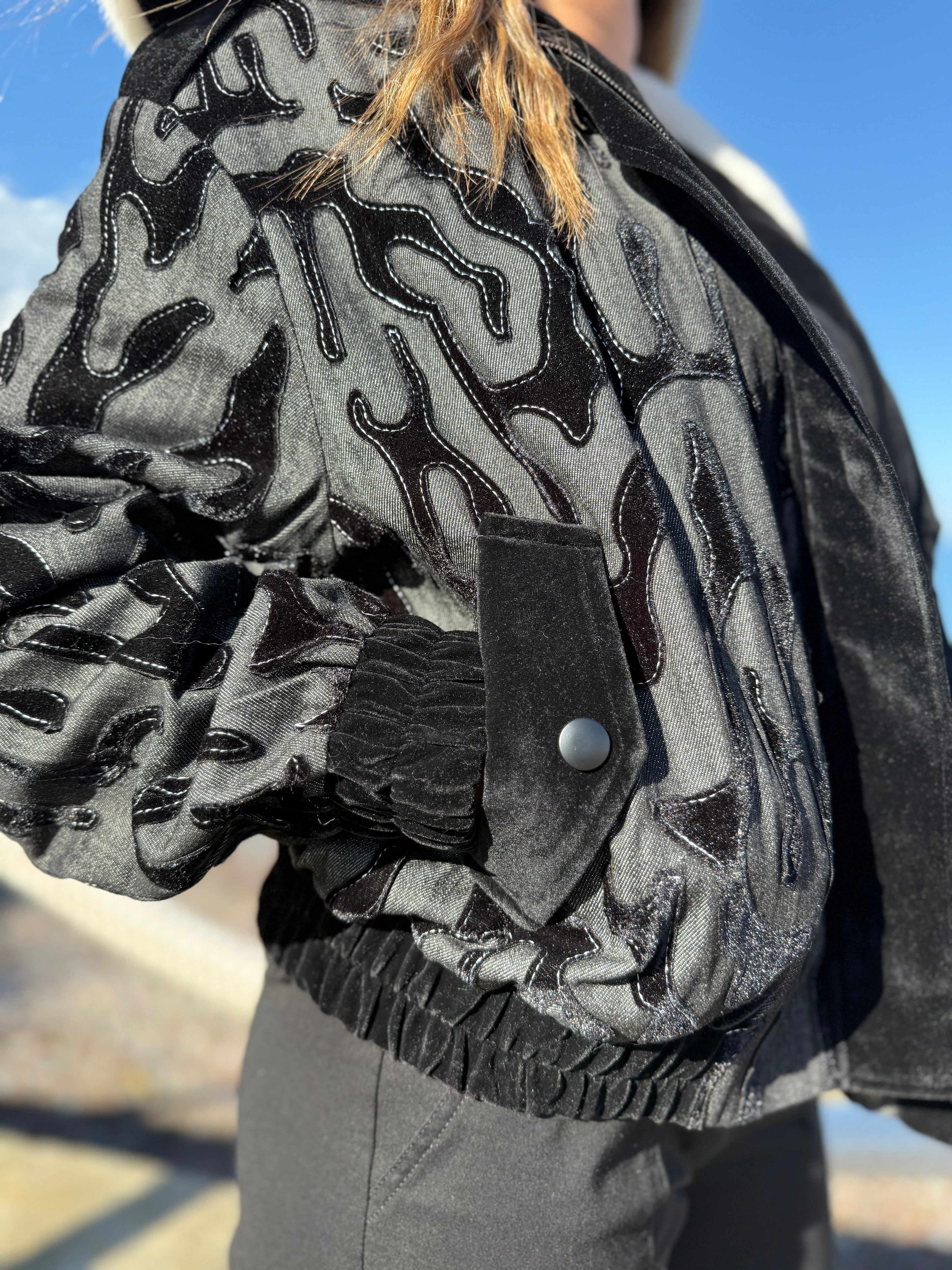 Veste à Col Fourrure – Nocturne Edge