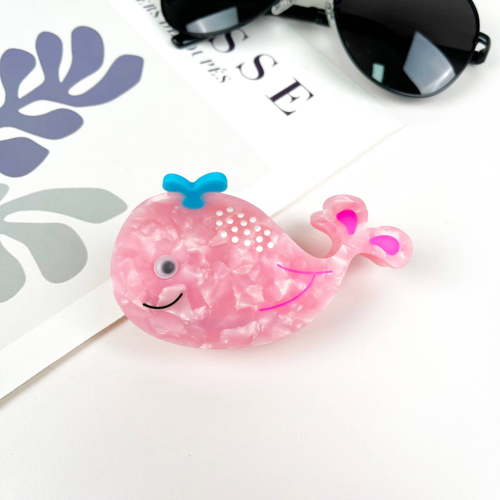 Pince à cheveux en forme de baleine