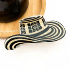 Pince à cheveux chapeau cowboy retro